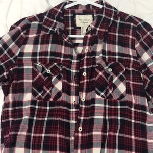 forever 21 flannel, barley worn
